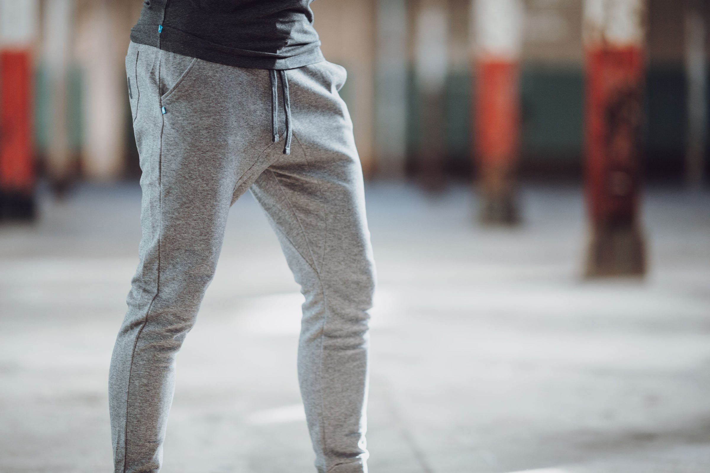 men's activewear bottoms grey by warrior addict