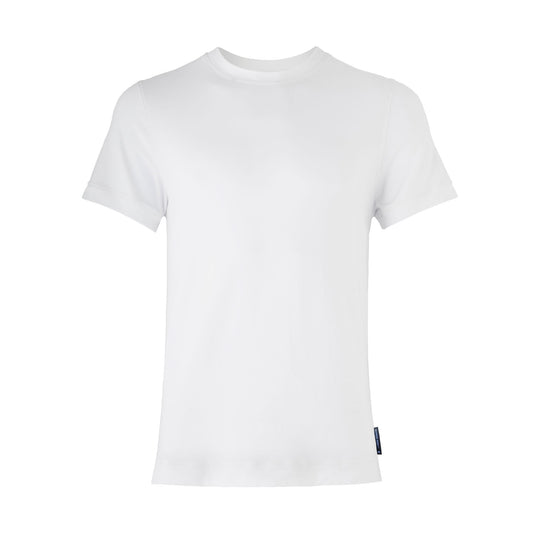 White t-shirt.