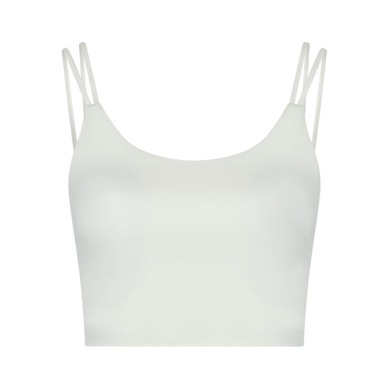 Dahlia Crop Top Natural White