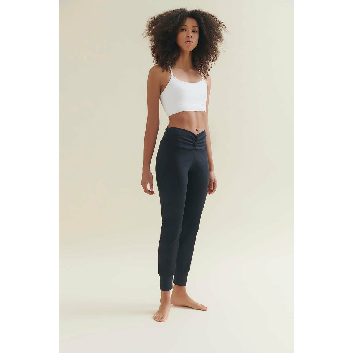 womens black yoga pants by wellicious