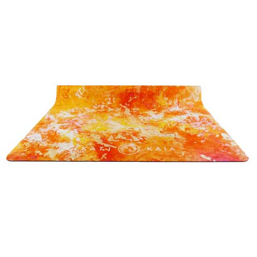 Orange and white sun visor.