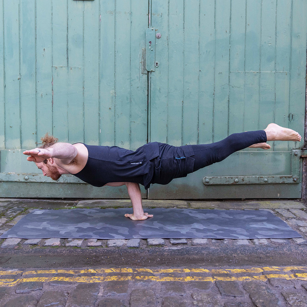 a man doing yoga 