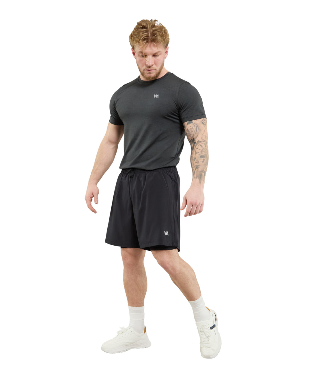 AG Men's Dual-Layer Performance Training Shorts