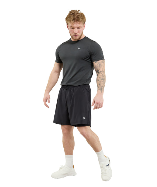 AG Men's Dual-Layer Performance Training Shorts