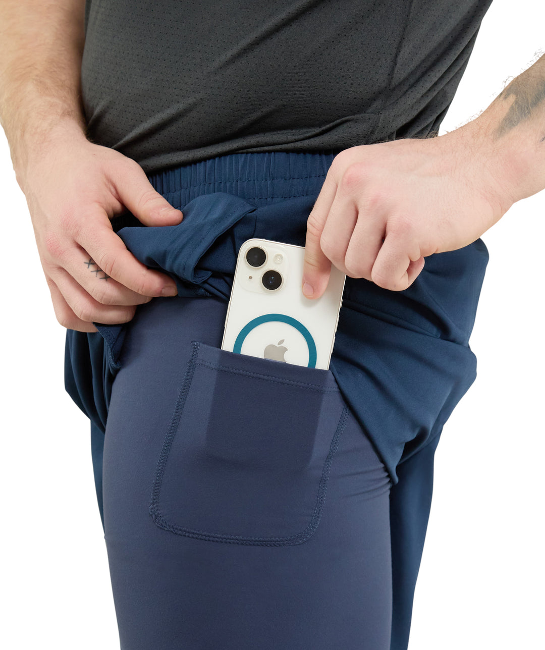 AG Men's Dual-Layer Performance Training Shorts