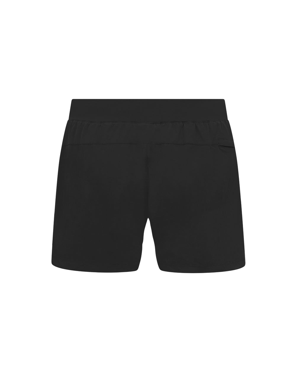 Black of black warrior addict bodhi  shorts with on a light gray background