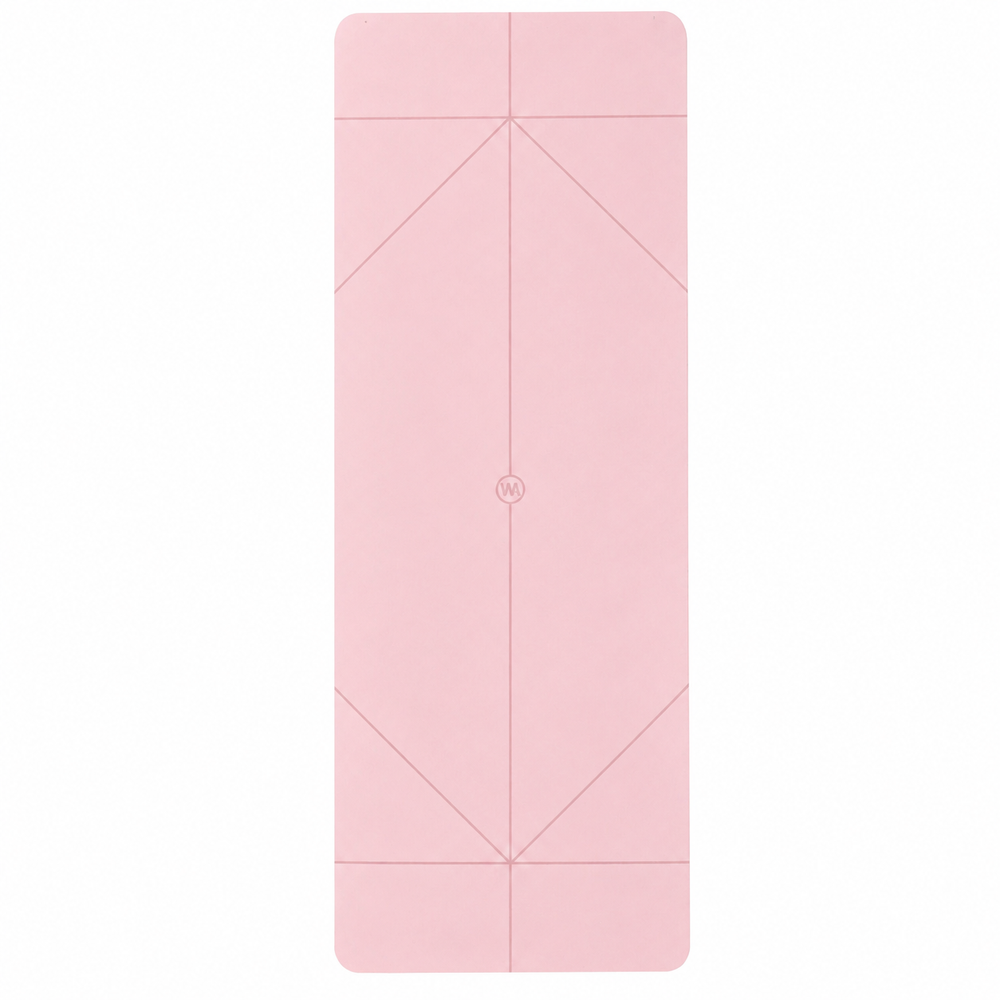 The Warrior Mat Non-Slip Natural Rubber Yoga Mat with Alignment Lines