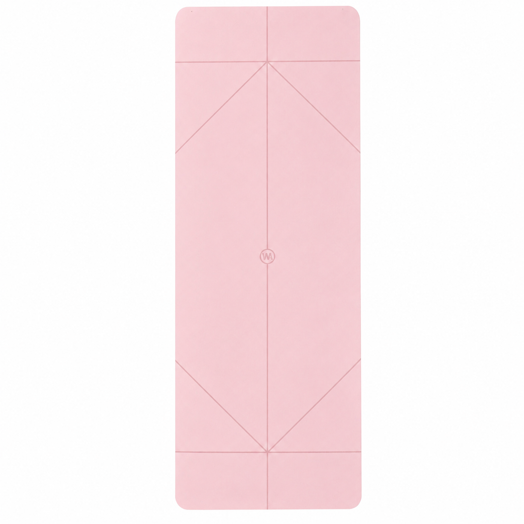 The Warrior Mat Non-Slip Natural Rubber Yoga Mat with Alignment Lines