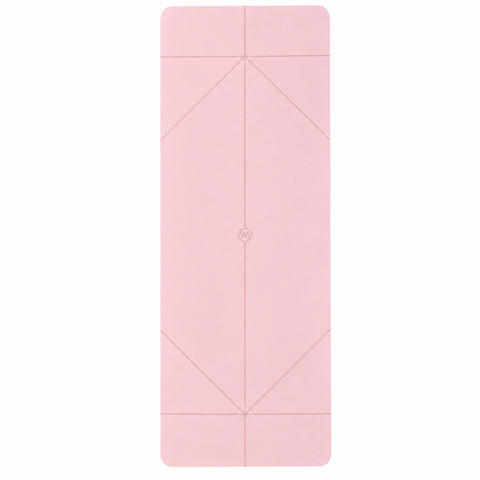 The Warrior Mat Non-Slip Natural Rubber Yoga Mat with Alignment Lines