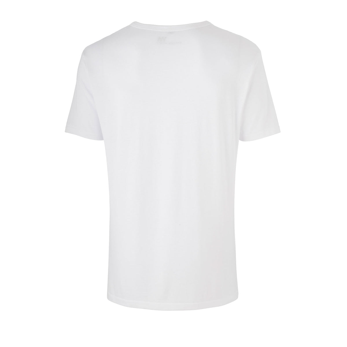 white mens yoga t-shirt back view 