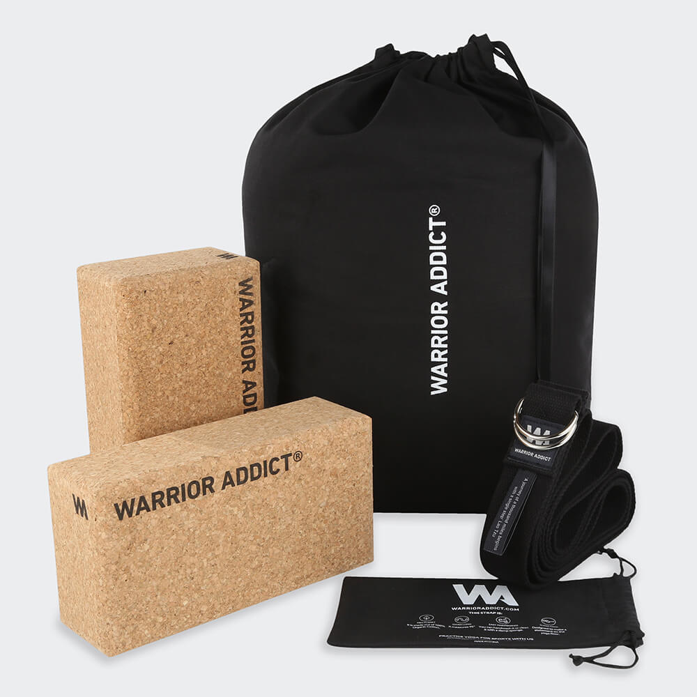 The Warrior Yoga Block & Strap Set