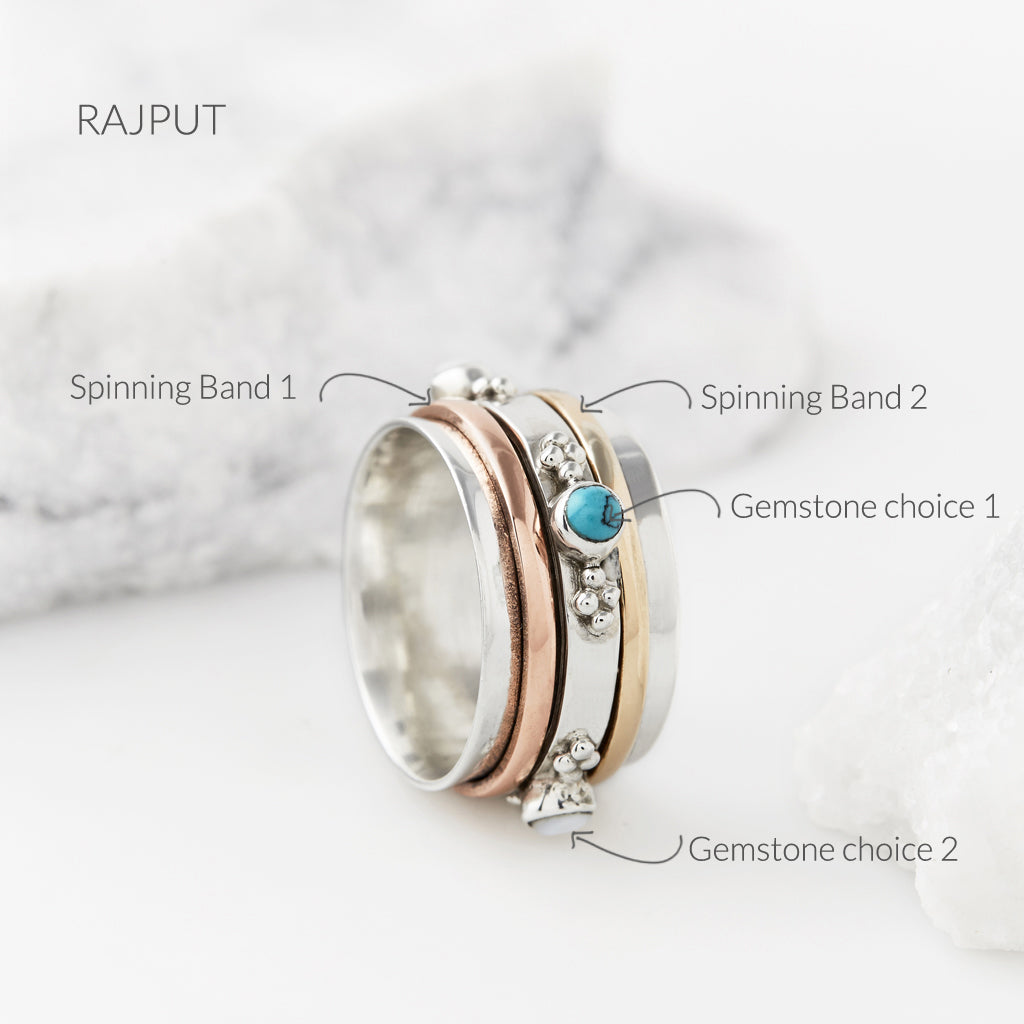 Personalised Rajput Spinning Ring